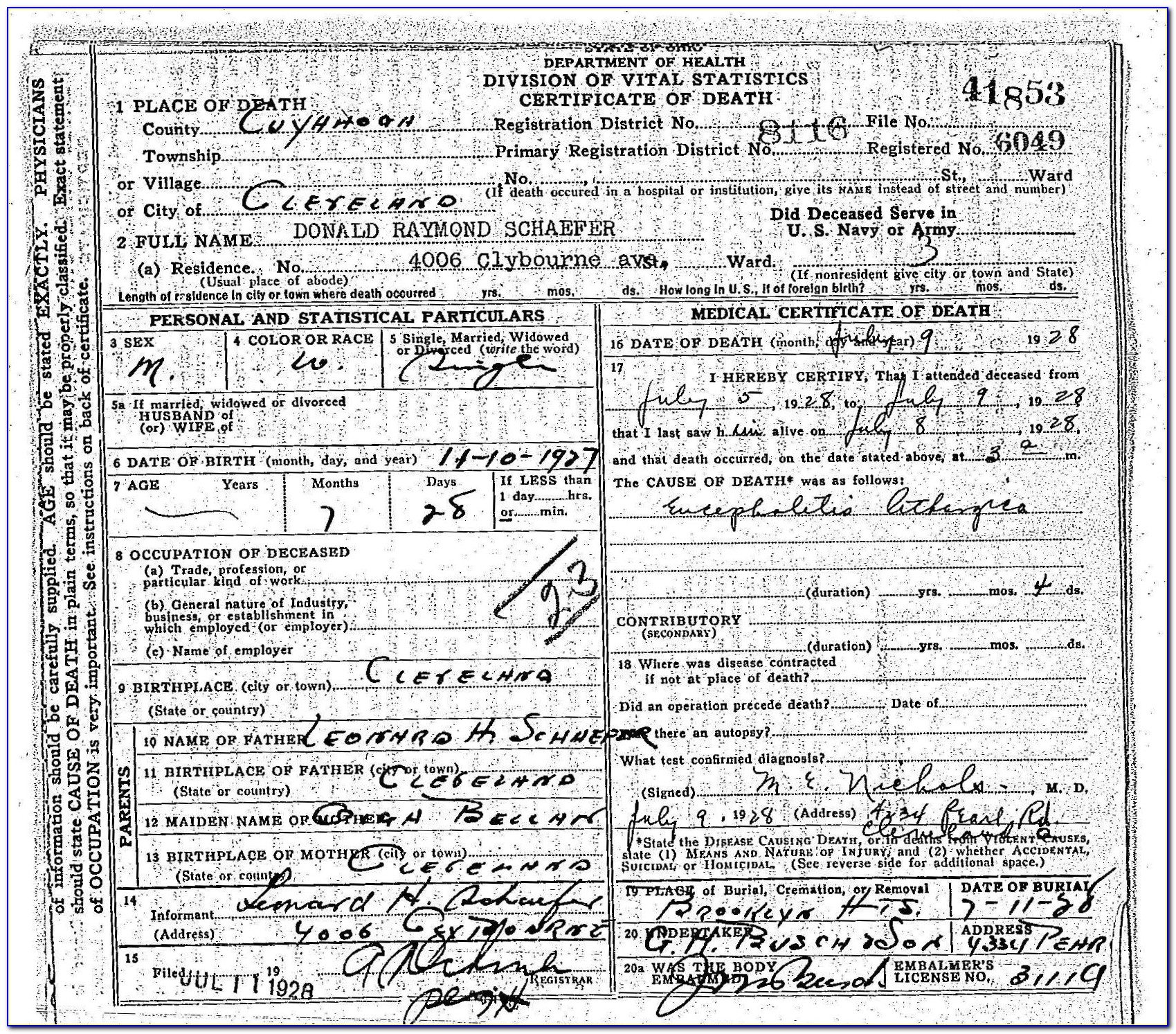 Order Replacement Birth Certificate Florida