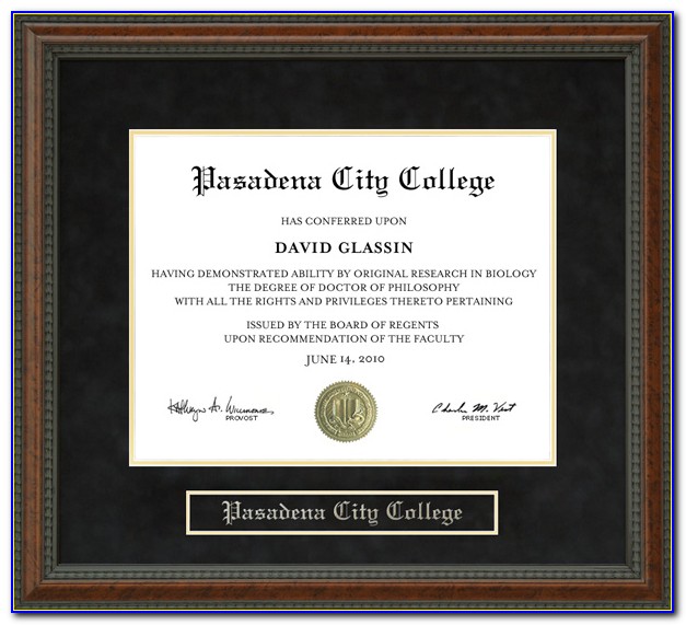 Pasadena City College Certificates