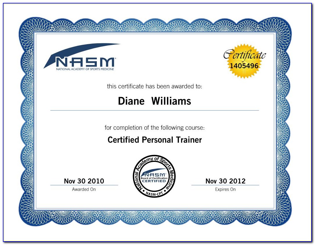 Personal Trainer Certification Requirements Tennessee