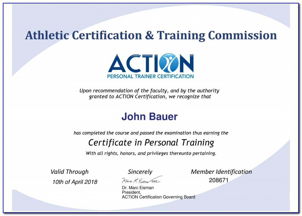 Personal Trainer Certification Rochester Ny