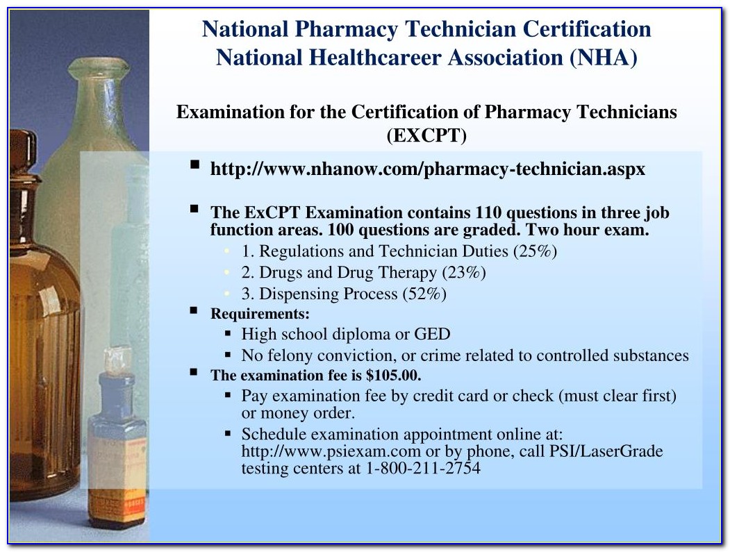 Pharmacy Technician Certification New York
