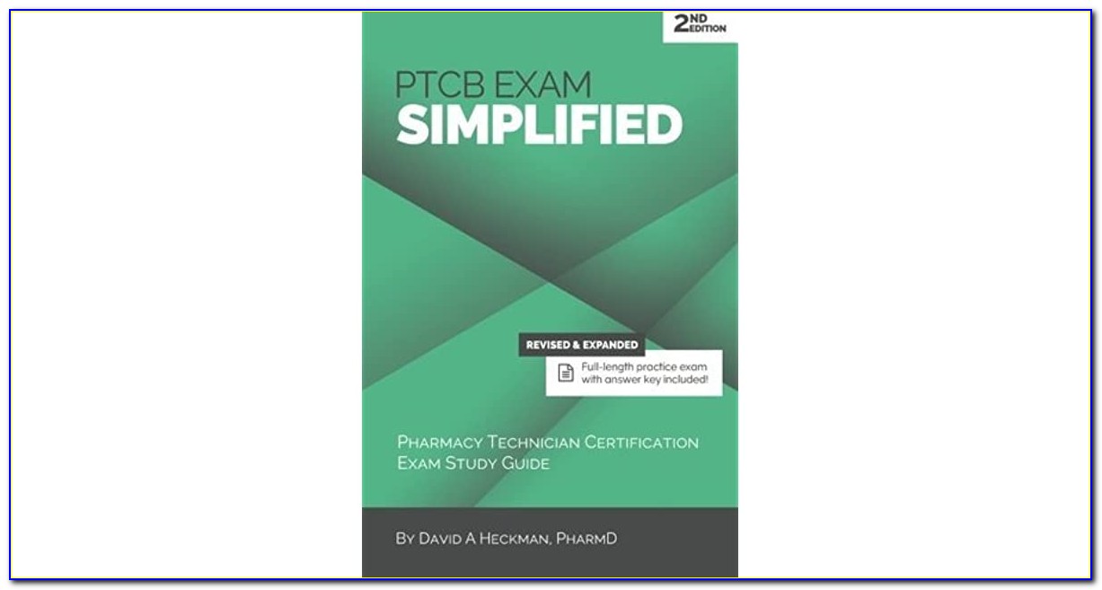 Pharmacy Technician Certification Study Guide 2020 And 2021