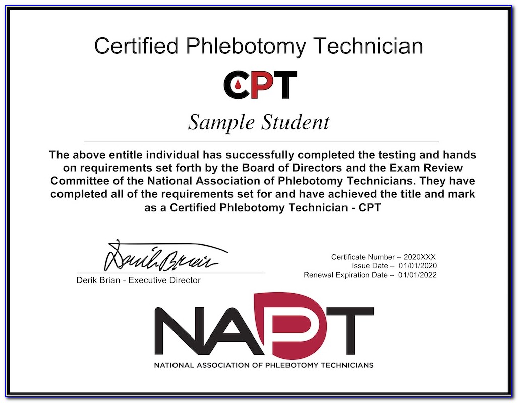 Phlebotomy Certification Verification Ohio