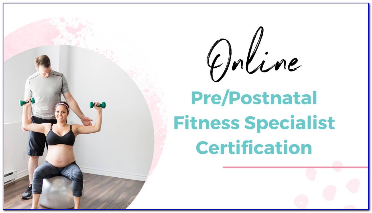 Pre And Postnatal Fitness Certification Australia