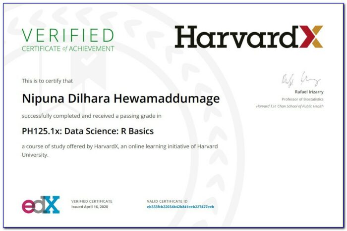Professional Certificate In Data Science Harvard University (harvardx) Review