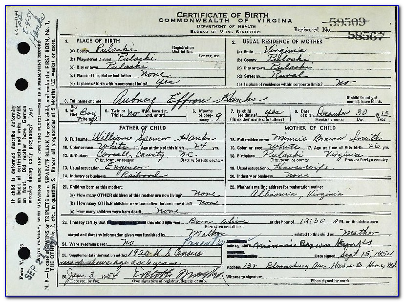Pulaski County Missouri Birth Certificate