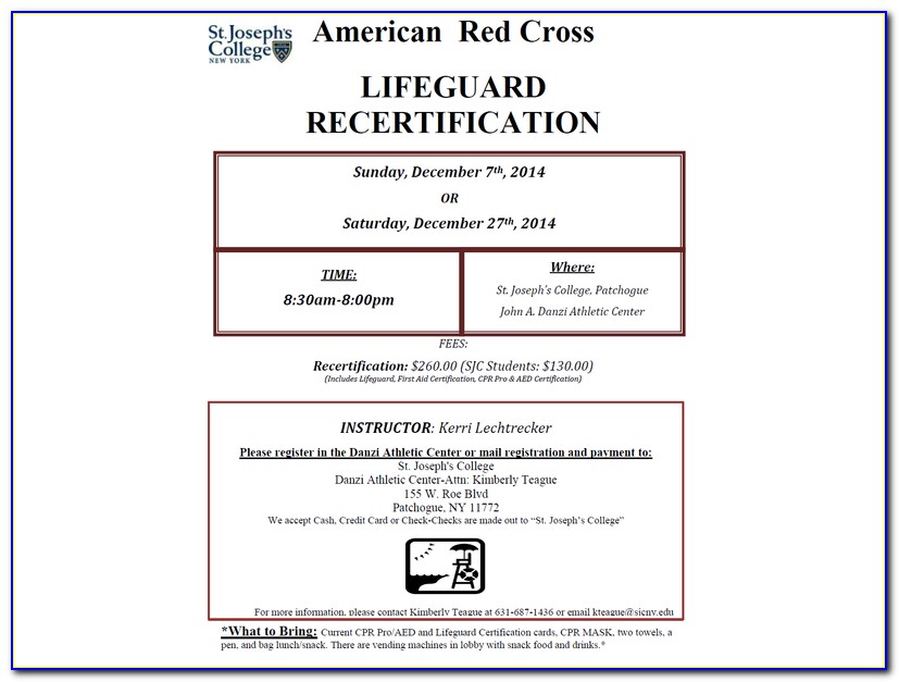 Red Cross Lifeguard Certification San Diego