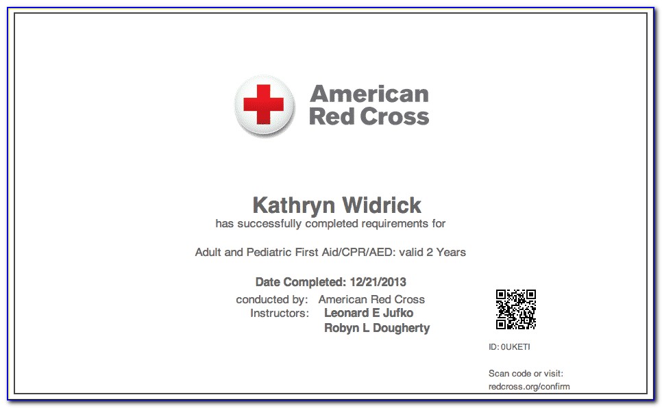 Red Cross Wsi Certification