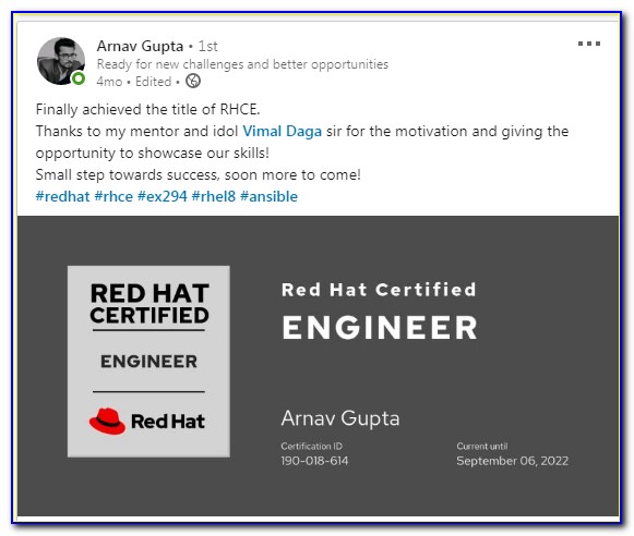 Red Hat Ansible Certification Prerequisites