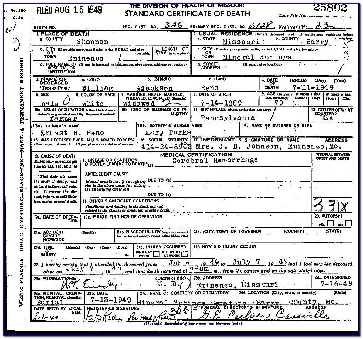Replace Lost Birth Certificate Missouri