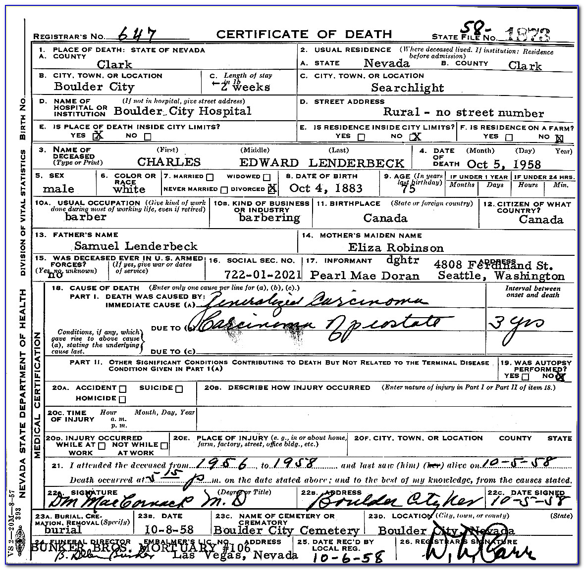 Replacement Birth Certificate Nebraska