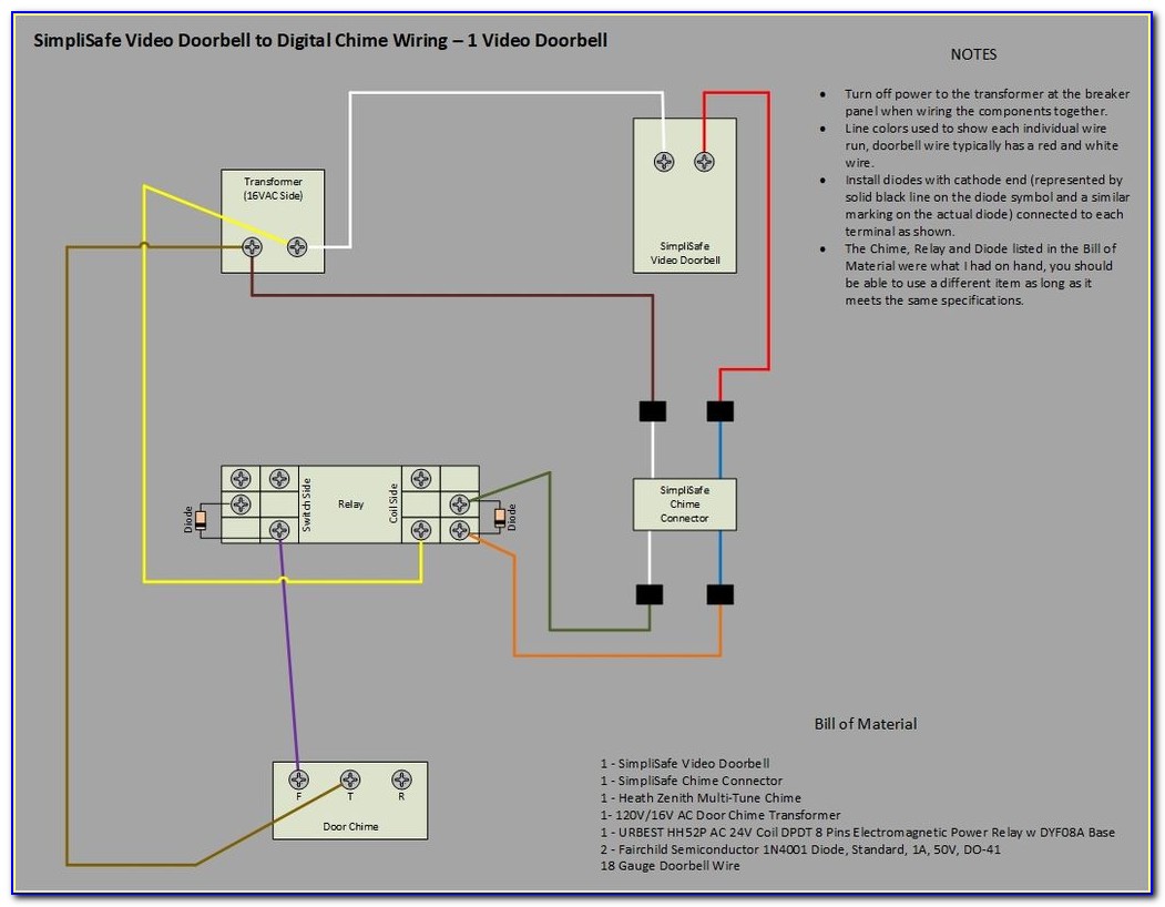 Ring Doorbell Wiring Schematic