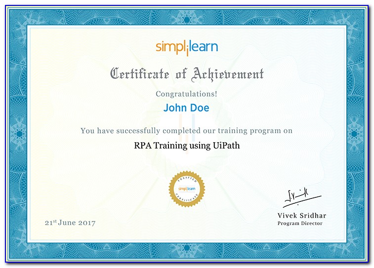 Rpa Developer Foundation Certification