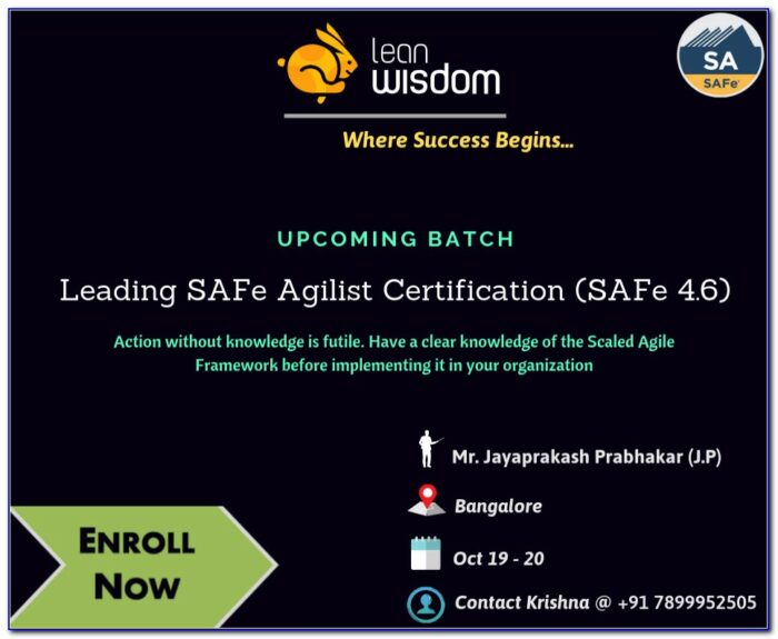 Safe Agile Certification India