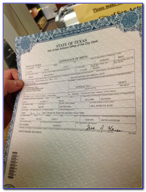 San Antonio Passport & Birth Certificate Office Hours