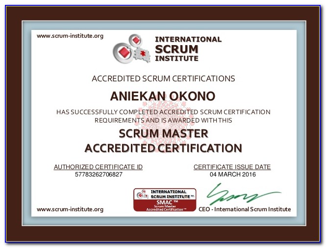 Scrum Master Certification Pmi