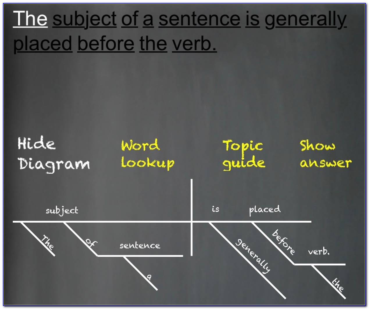Sentence Diagramming App Android