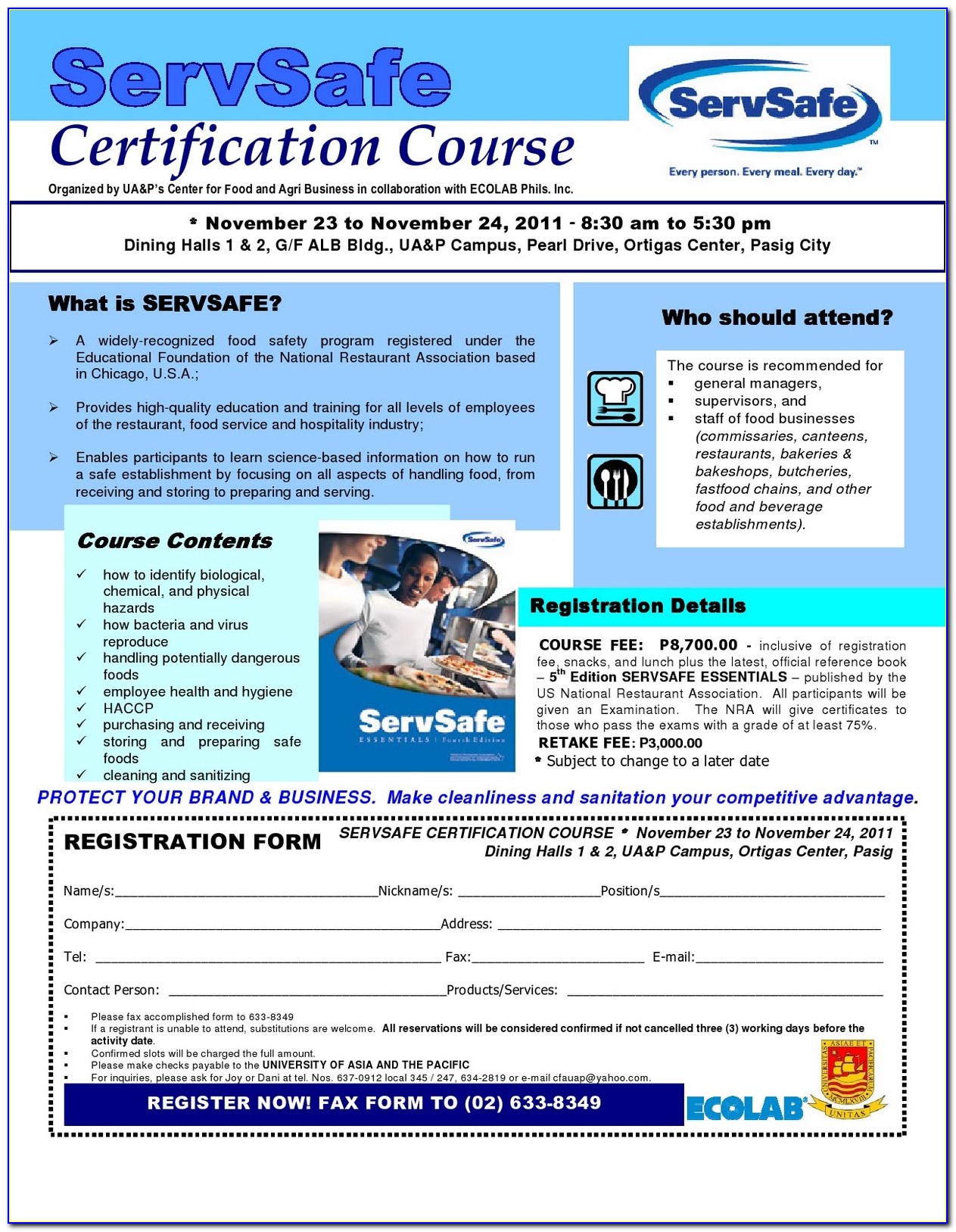 Servsafe Certification Classes Online