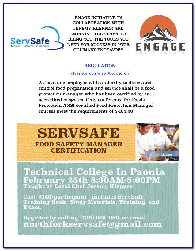 Servsafe Certification Nj Online