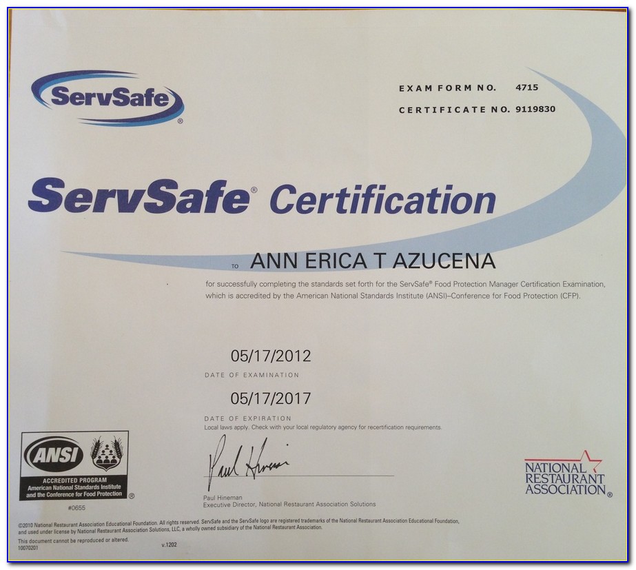 Servsafe Manager Certification Practice Test