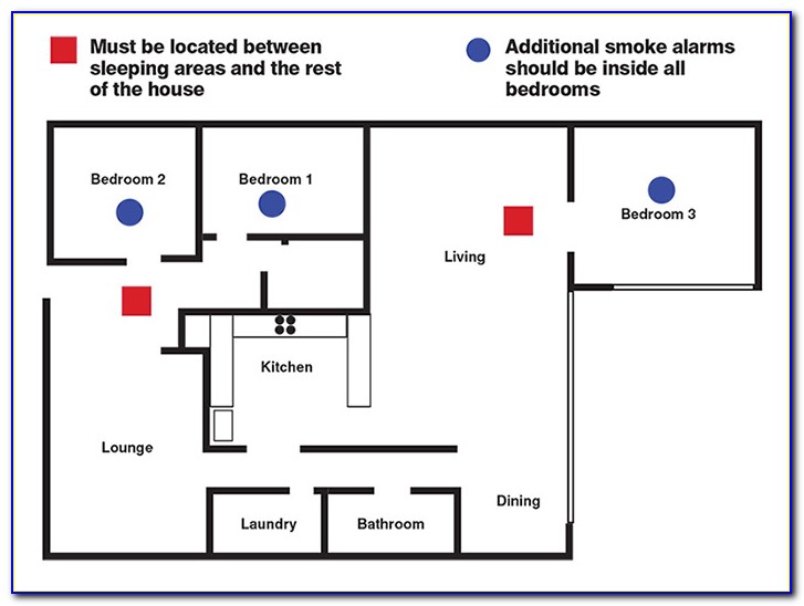 Smoke Alarm Installation Diagram