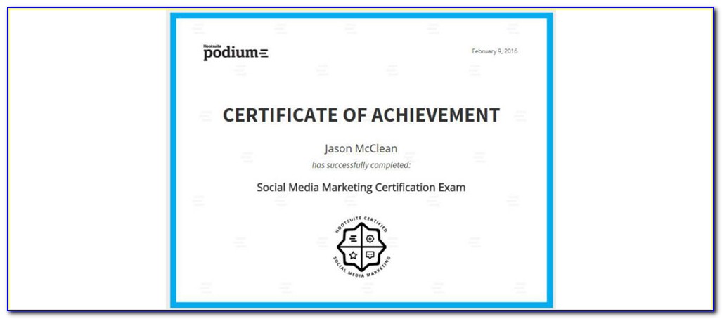 Social Media Marketing Certification Hootsuite