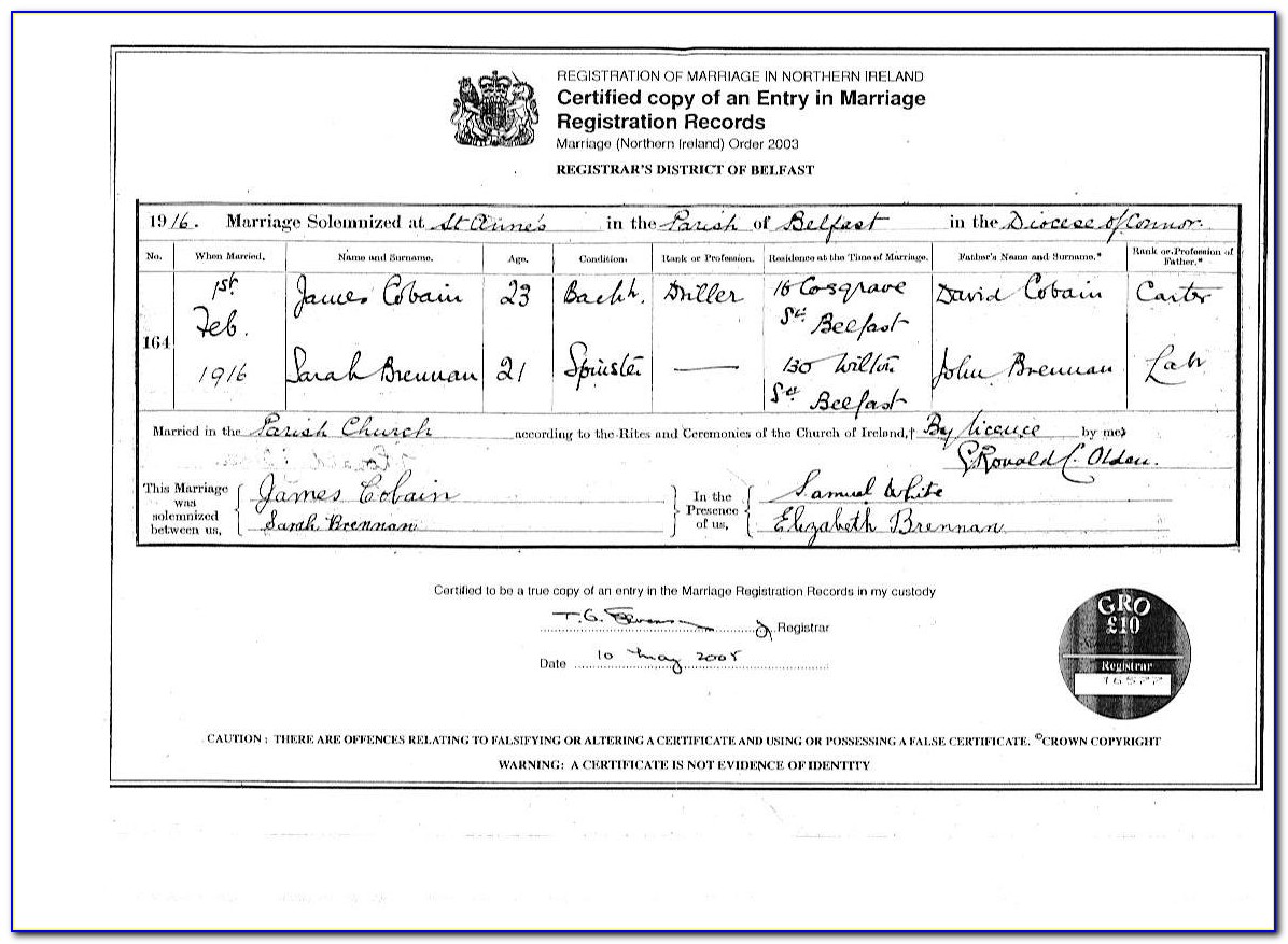 Spokane County Birth Certificate Copy