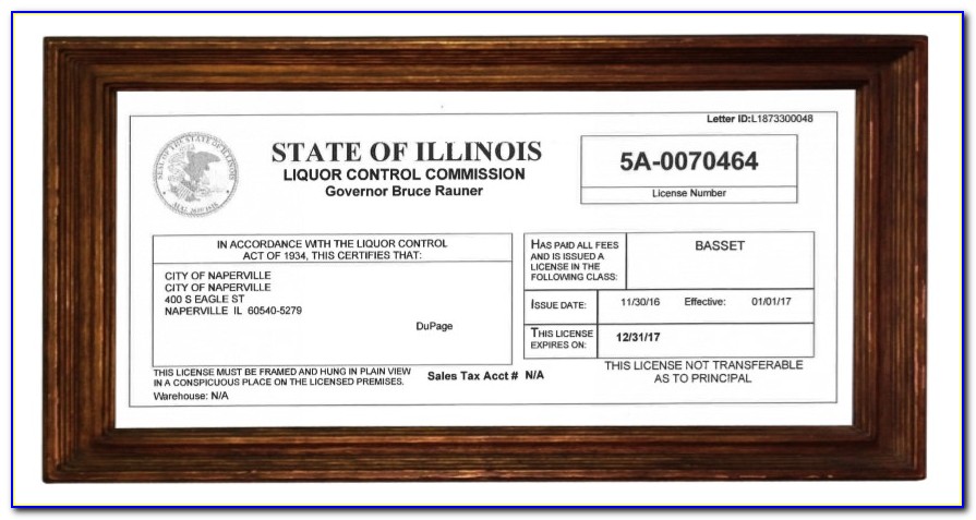 State Of Illinois Resale Certificate