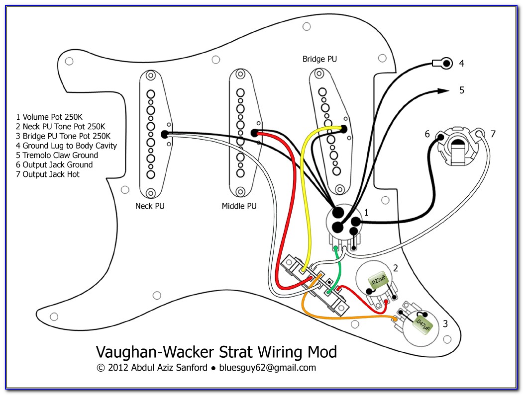 Stratocaster Wiring Diagram Bridge Tone Control