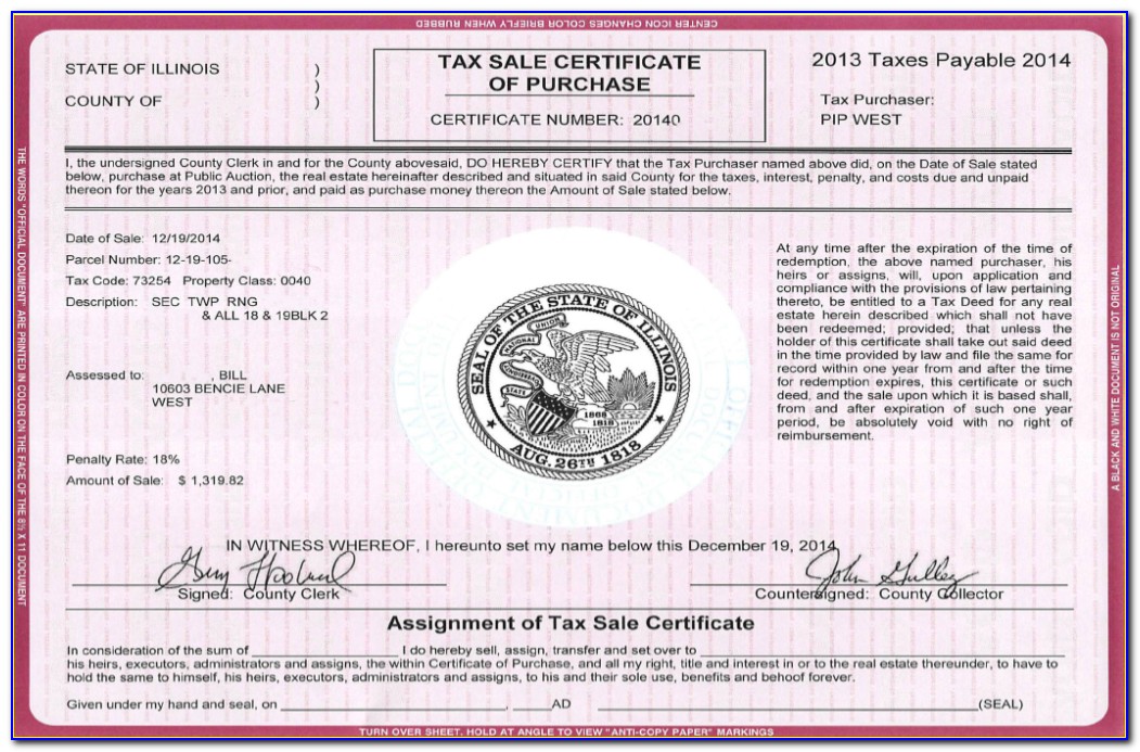 Tax Lien Certificates Mn