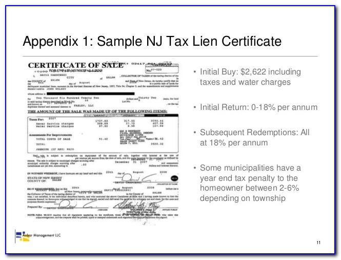 Tax Lien Certificates Ohio