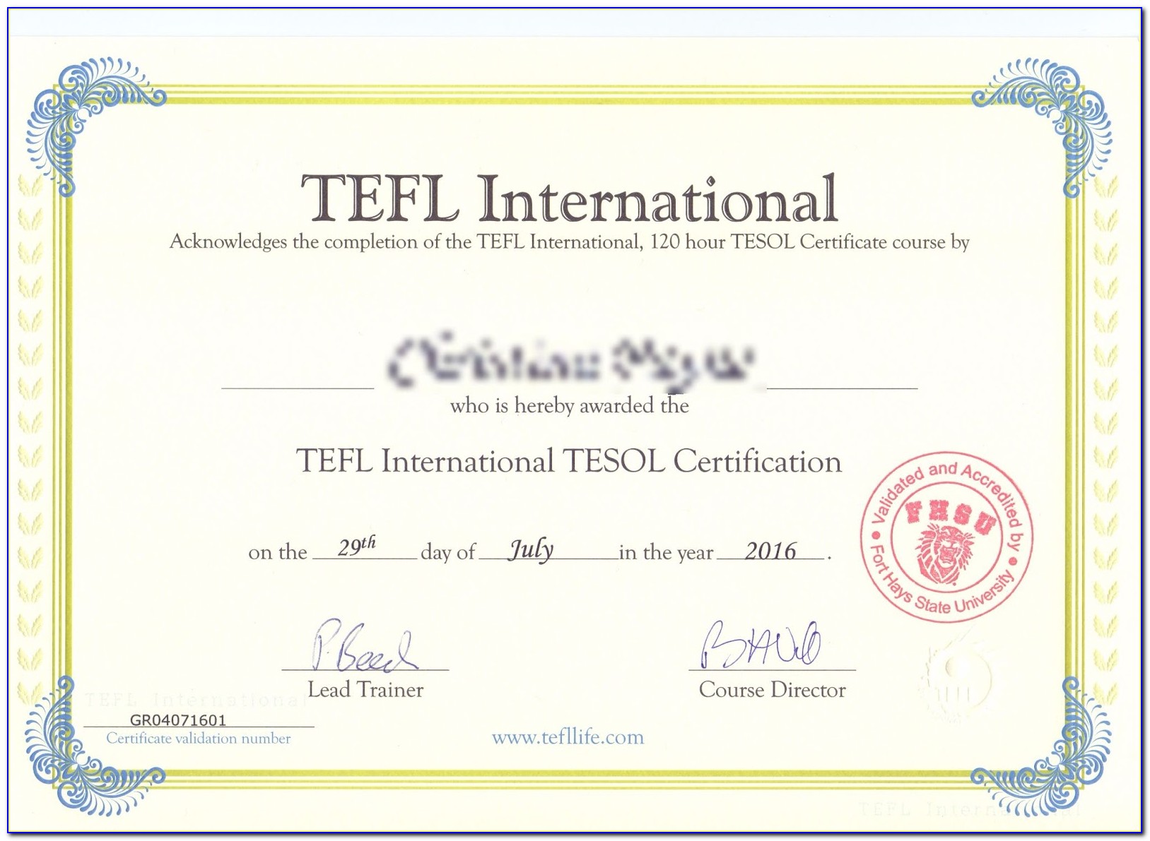 Tefl Certification Course In Chennai