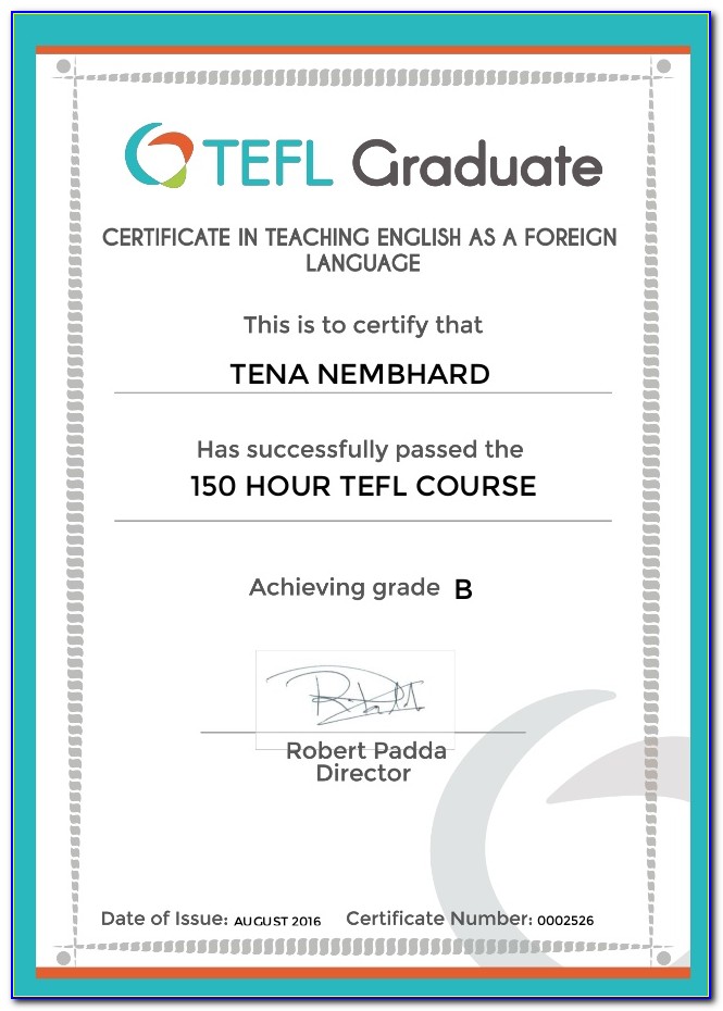 Tefl Certification Course