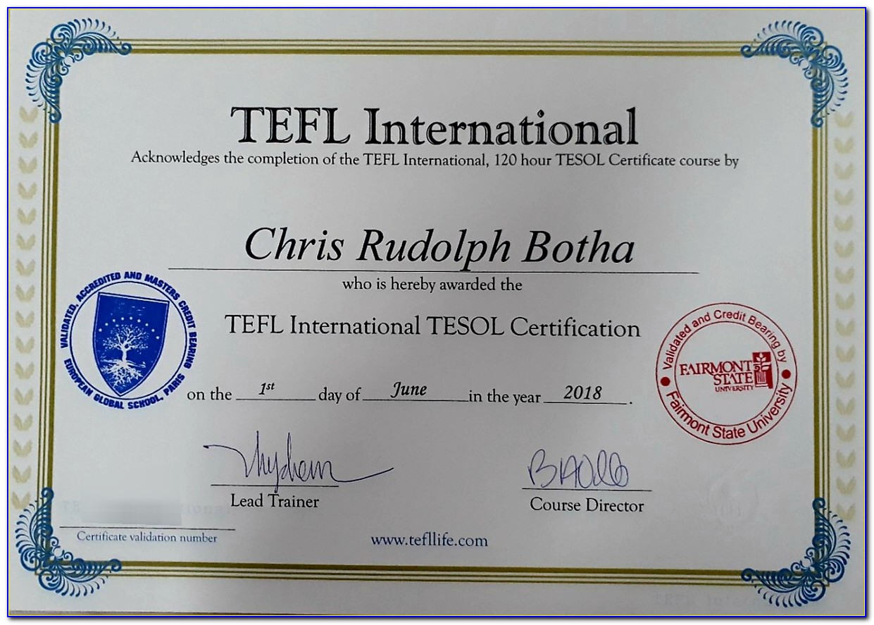 Tesol Certification Cleveland Ohio