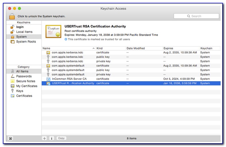 The Usertrust Network Certificate Authority Download