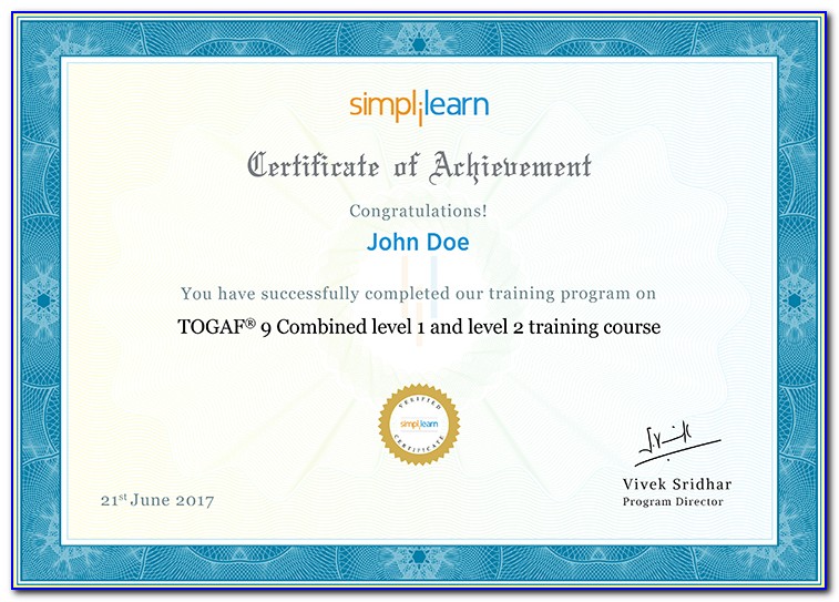 Togaf Business Architecture Level 1 Certification