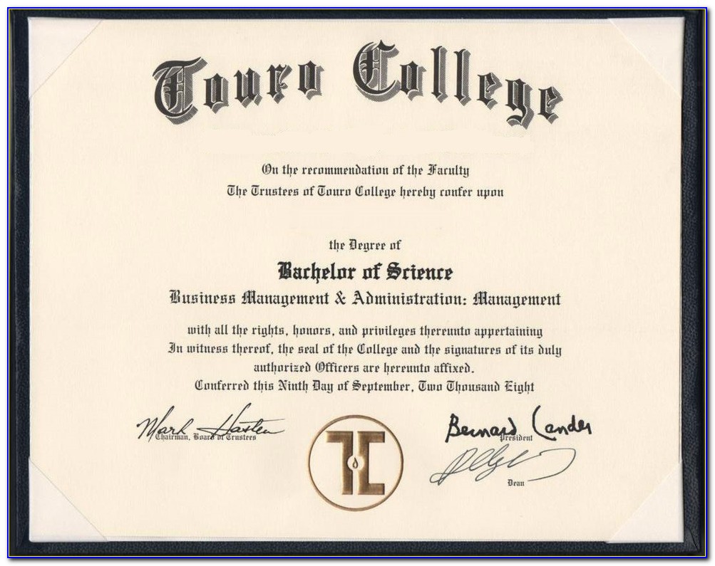 Touro College Certificate Programs