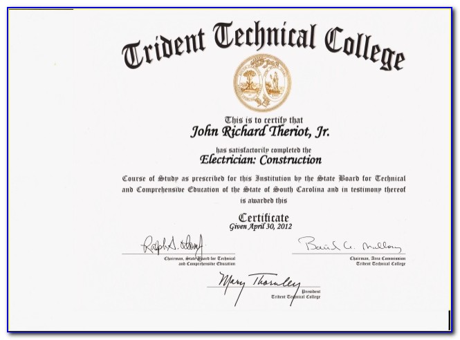 Trident Certificate Programs