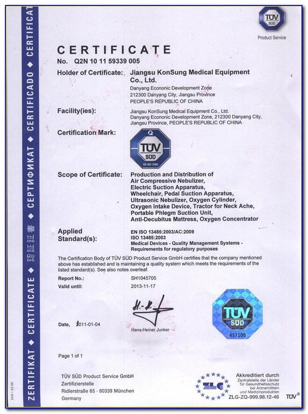 Tüv Süd Certification Database