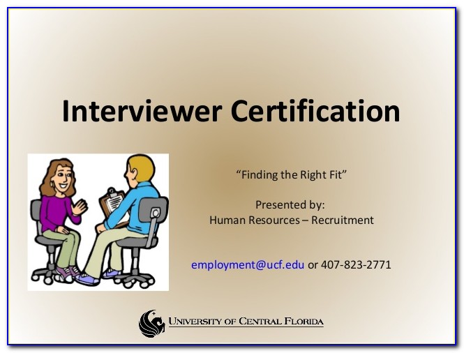 Ucf Human Resources Generalist Certificate