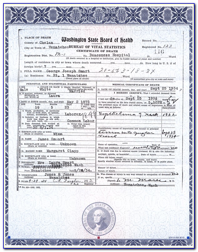 Washington Esa Certificate Verification