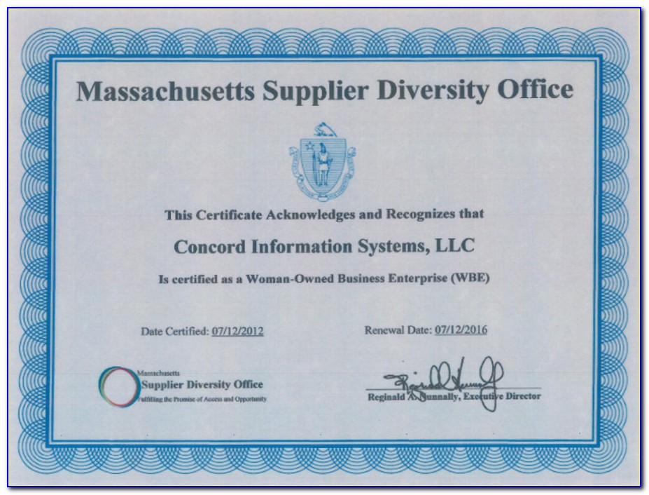 Wbe Certification Massachusetts