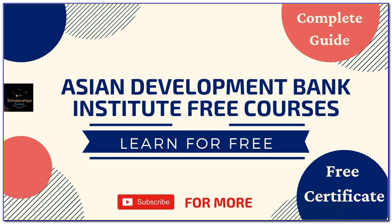 World Bank Free Online Courses With Certificates