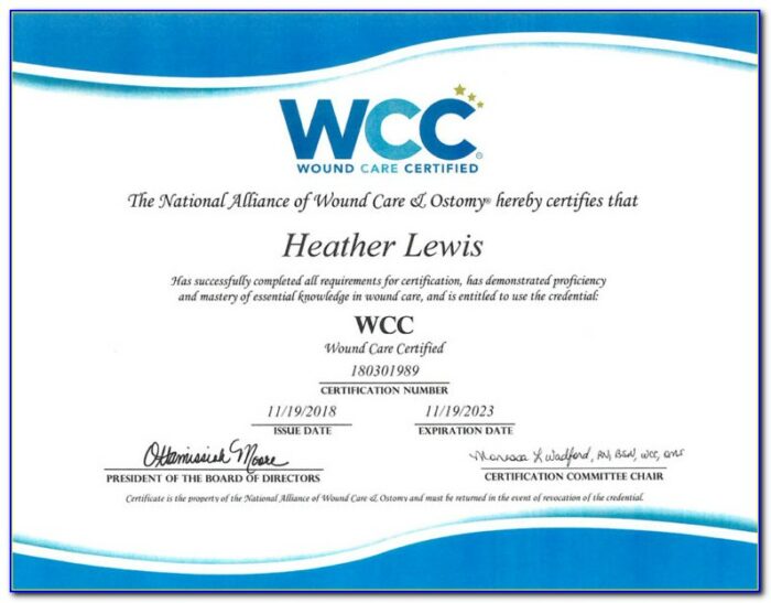 Wound Care Certification For Pta