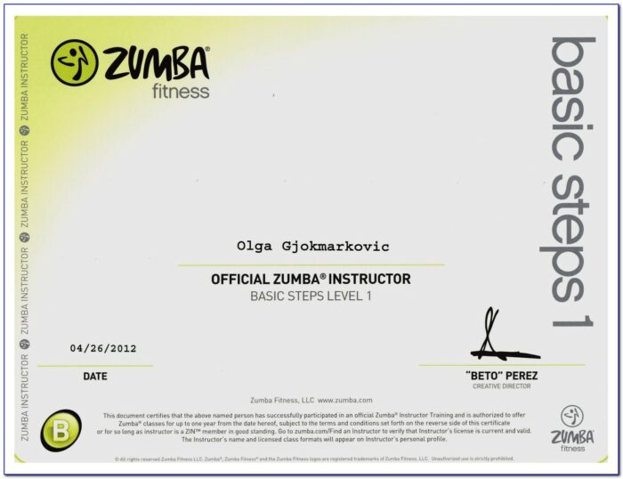 Zumba Certification Texas