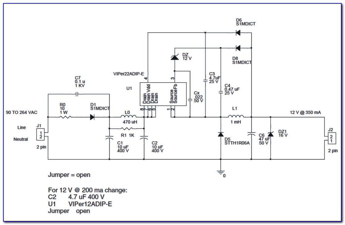 12v 5w Led Driver Circuit Diagram