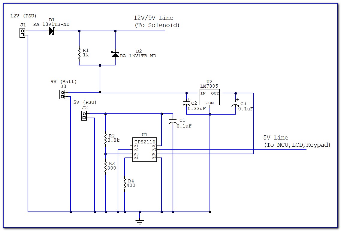12v Battery Backup Circuit Diagram