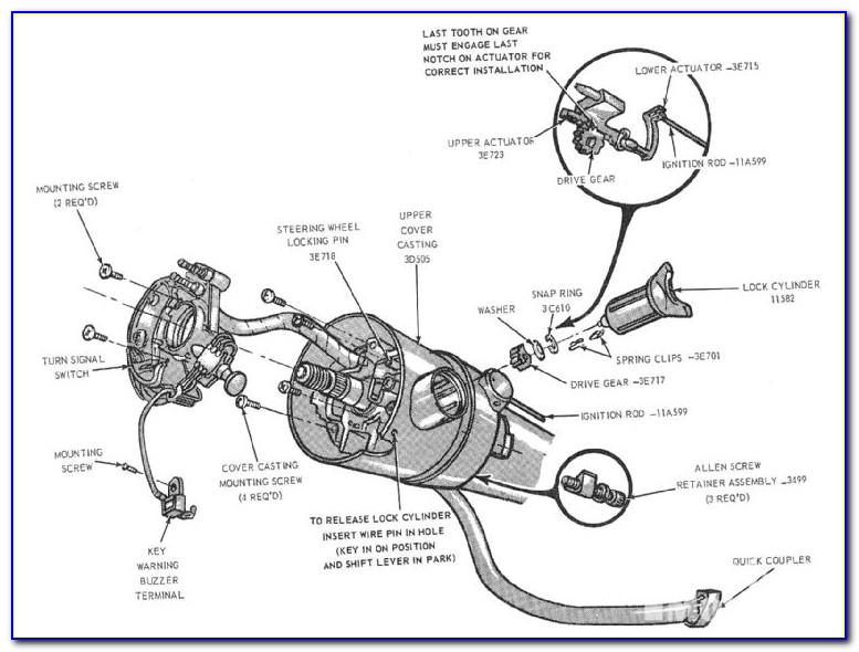 1966 Mustang Steering Column Wiring Diagram