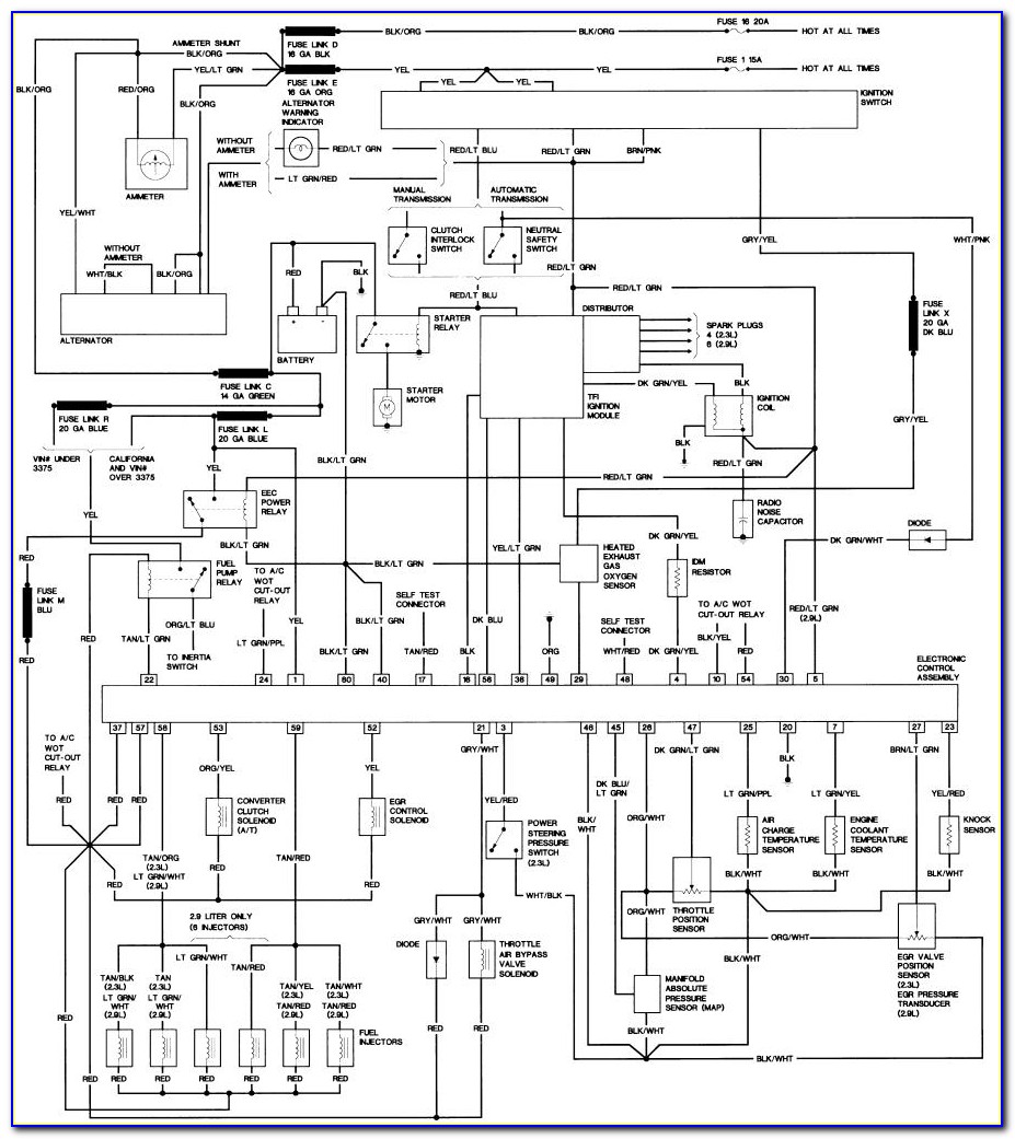 1986 Ford Bronco Ignition Wiring Diagram