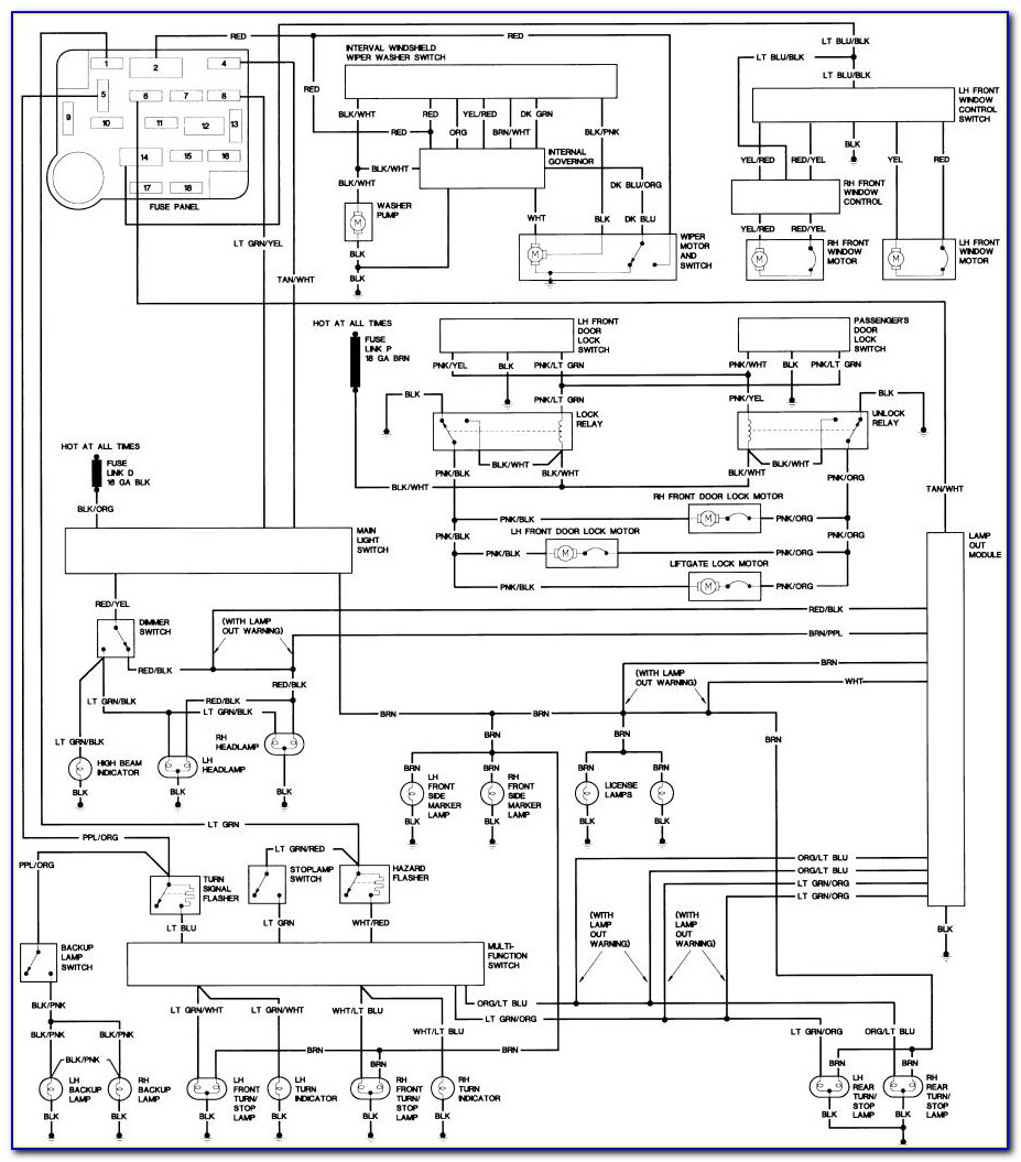 1986 Ford Bronco Ii Wiring Diagram